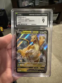 Pokemon TCG: Dragonite V 049/078 Pokemon GO Holo CGC 9 - Image 1