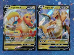 Pokemon TCG Dragonite V SWSH154 Black Star Promo Holo Card + 049/078 NM Cute - Image 1