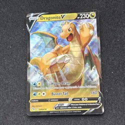 Pokemon Go Dragonite Card 049/078 TCG Dragonite V - Image 1