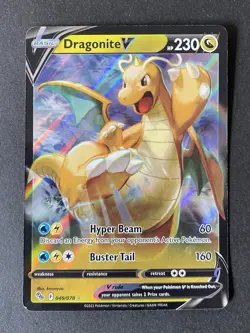 Dragonite V 049/078 - Ultra Rare - Pokemon GO - Pokemon Card TCG - Image 1