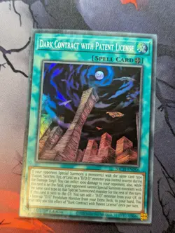 Dark Contract with Patent License BACH-EN056 Super Rare 1st Edition YuGiOh - Image 1