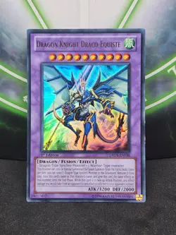 Yugioh Dragon Knight Draco-Equiste DREV-EN038 Ultra Rare 1st Edition VLP - Image 1