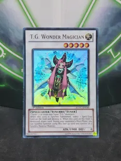 Yugioh T.G. Wonder Magician EXVC-EN040 Ultra Rare 1st Edition NM - Image 1