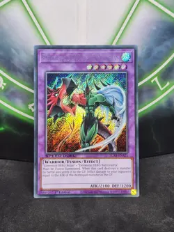 Yugioh Elemental HERO Flame Wingman SGX1-ENA21 Secret Rare 1st Edition NM - Image 1