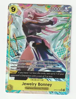 One Piece TCG Jewelry Bonney OP13-108 SR Alt Art (Carrying On His Will) - M/NM - Image 1