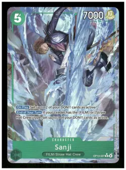 Sanji (Alternate Art) OP13-027 Rare Carrying On His Will One Piece Foil NM - Image 1