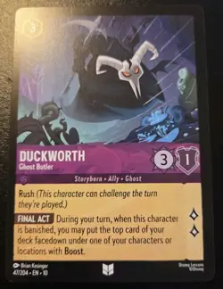 Duckworth - Ghost Butler 47/204 Uncommon Whispers In The Well Disney Lorcana - Image 1