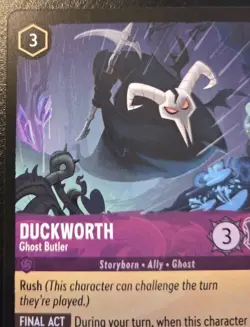 Duckworth - Ghost Butler 47/204 Uncommon Whispers In The Well Disney Lorcana - Image 2