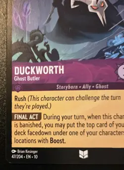 Duckworth - Ghost Butler 47/204 Uncommon Whispers In The Well Disney Lorcana - Image 4
