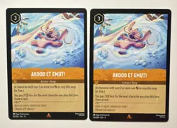 Disney Lorcana TCG Akood Et Emuti 29/204 Winterspell Rare Set Of 2 NM Angel - Image 1