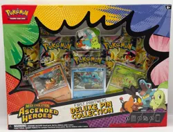 Pokemon TCG Ascended Heroes Deluxe Pin Collection First Partners Sealed New - Image 1
