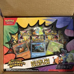 Pokemon TCG | Ascended Heroes | First Partners Deluxe Pin Collection Box Sealed - Image 3