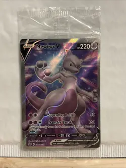 Factory Sealed Mewtwo V - SWSH229 Sword & Shield Promo NM Pokemon TCG - Image 1
