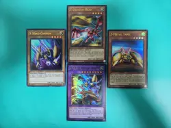 Yugioh XYZ Dragon Cannon/ 4 CARD SET/ LCKC ULTRA RARES/ NM/MINT - Image 1