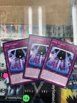 X3 YUGIOH LINK TURRET SDRR-EN036 COMMON 1ST - Image 1