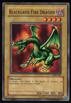 Yu-Gi-Oh! Blackland Fire Dragon NM Metal Raiders - Image 1