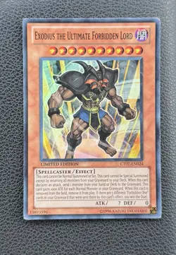 Exodius the Ultimate Forbidden Lord CT07-EN024 Yu-Gi-Oh 2010 Collectors Tins TCG - Image 1