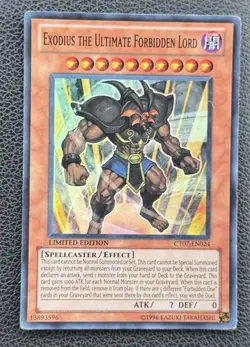 Exodius the Ultimate Forbidden Lord CT07-EN024 Yu-Gi-Oh 2010 Collectors Tins TCG - Image 5