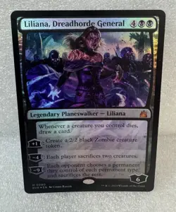 Liliana, Dreadhorde General 80 Ravnica Remastered NM FOIL - Image 1