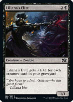 x4 Liliana's Elite - Foil C MTG Double Masters 2022 M/NM, English - Image 1