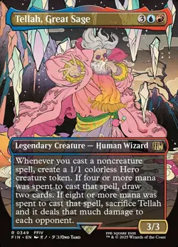 x1 Tellah, Great Sage - Foil - Borderless R MTG Final Fantasy M/NM, English - Image 1