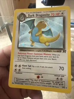 Pokemon TCG Dark Dragonite Holo Rare Card 5/110 WOTC Legendary Collection - Image 1