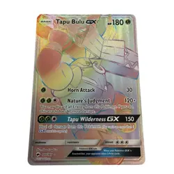 Pokemon Tapu Bulu GX 149/147 Burning Shadows Rainbow Secret Rare Card TCG - Image 1