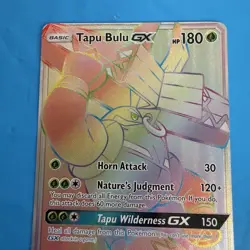 Pokemon Tapu Bulu GX 149/147 Burning Shadows Rainbow Secret Rare Card TCG - Image 2