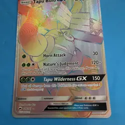 Pokemon Tapu Bulu GX 149/147 Burning Shadows Rainbow Secret Rare Card TCG - Image 3