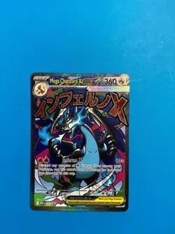 2025 Pokemon Card MEP Black Star Promos Mega Charizard X ex #023 Near Mint - Image 1