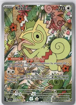 Kecleon 213/191 SSP Surging Sparks Holo NM Illustration Rare Pokemon Card - Image 1