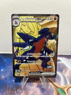 Cynthia's Garchomp ex 215/182 SV10: Destined Rivals Ultra Rare Pokemon Card - Image 1