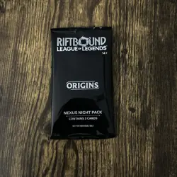 Riftbound Origins Nexus Night Pack Sealed English 3-Card Pack - Image 1