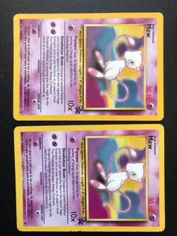 6 Mew (#8) Wizards of the Coast black star promo Pokemon rare card MP - Image 2