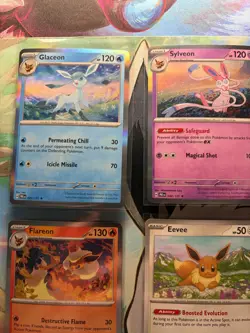 Prismatic Evolutions Complete 9 Card Eevee-lutions Set HOLO NM - Image 2
