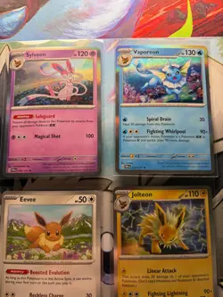 Prismatic Evolutions Complete 9 Card Eevee-lutions Set HOLO NM - Image 3
