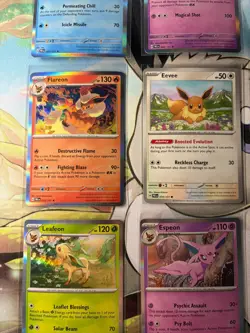 Prismatic Evolutions Complete 9 Card Eevee-lutions Set HOLO NM - Image 4