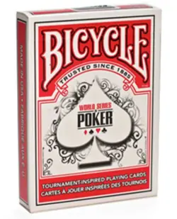 RED Bicycle World Series of POKER deck Playing Cards Official WSOP game gambling - Image 1