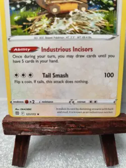 Pokemon TCG Bibarel 121/172 Brilliant Stars Holo ERROR CARD!! Nm - Image 4