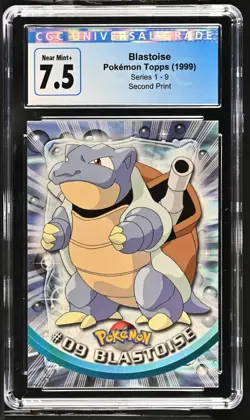 CGC 7.5 Graded Blastoise #9 Topps series 1 Pokemon Card - Image 1