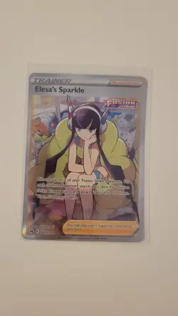 Elesa's Sparkle Full Art Ultra Rare Crown Zenith Holo Card 147/159 NM Condition - Image 1