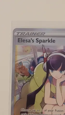 Elesa's Sparkle Full Art Ultra Rare Crown Zenith Holo Card 147/159 NM Condition - Image 4