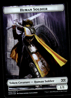 MTG - Germ Token // Human Soldier Token - Foil - Double Masters - NM, English Ma - Image 2