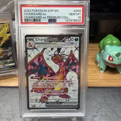 2023 Pokemon Charizard ex #056 Premium Collection SVP Black Star Promo PSA 10 - Image 1