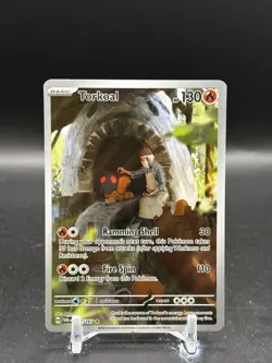Pokemon TCG Torkoal 172/167 Twilight Masquerade Illustration Rare Holo - Image 1