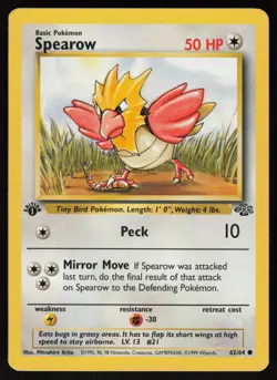 Pokemon Spearow Common 1st Edition Jungle 62/64 NM - Image 1