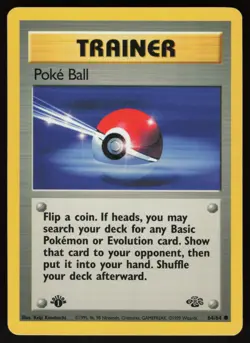 Pokemon Poke Ball Common 1st Edition Jungle 64/64 NM - Image 1