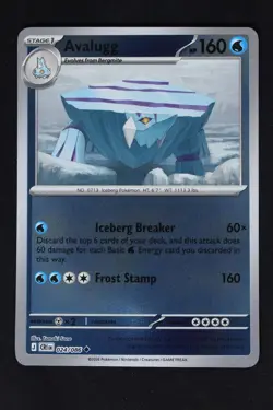 Pokemon Avalugg Reverse Holo UC NM - ME04: Chaos Rising 024/086 - Image 1