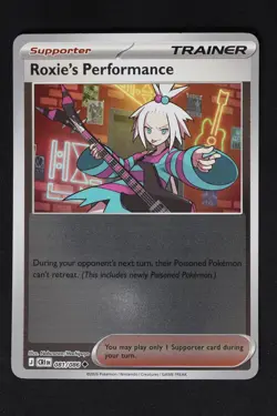 Pokemon Roxie's Performance Reverse Holo UC NM - ME04: Chaos Rising 081/086 - Image 1