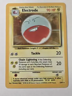 Pokemon TCG Electrode Jungle 2/64 Holo Unlimited Holo Rare - Image 1